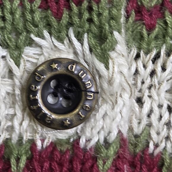 VTG Alfred Dunner Womens Striped Knit Sweater Polo Collar SZ L Cozy Cottagecore - Picture 5 of 11